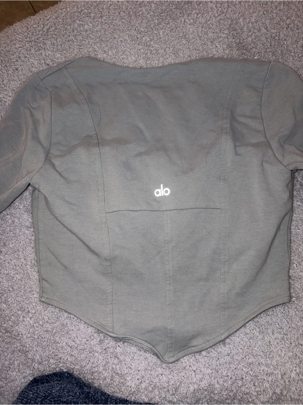 ALO Yoga Olive Green Cropped Jacket